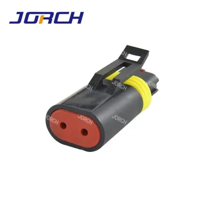 2 Pin oto fil konektè enpèmeyab oto konektè oto gaz piki bouch ploge DJ7029CA-2.3-21
