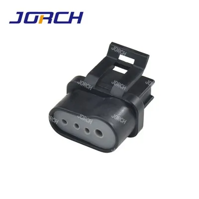 4pin oto konektè elektrik DJ7044Y-1.5/2.8-21 4pin fi konektè nwa